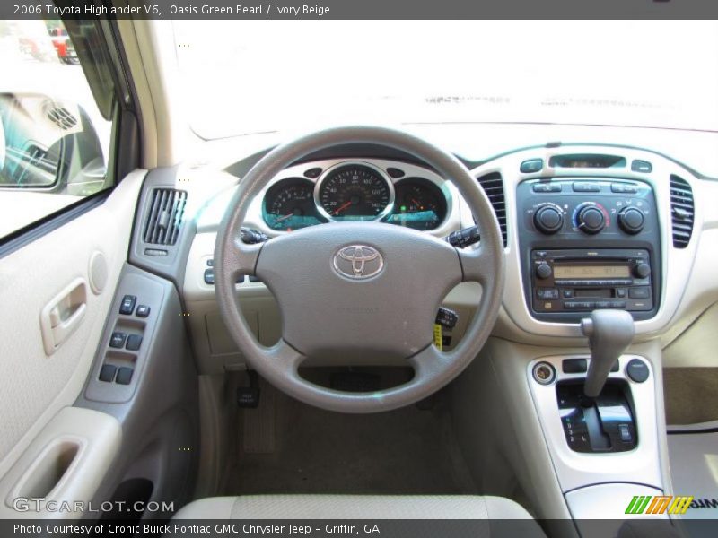 Oasis Green Pearl / Ivory Beige 2006 Toyota Highlander V6