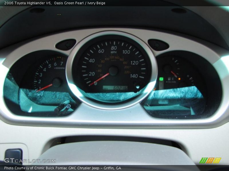 Oasis Green Pearl / Ivory Beige 2006 Toyota Highlander V6