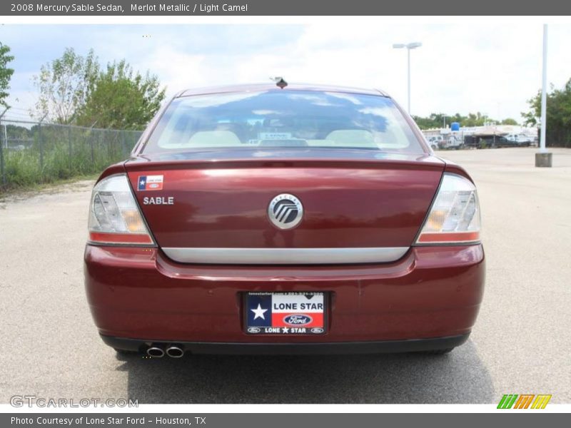 Merlot Metallic / Light Camel 2008 Mercury Sable Sedan