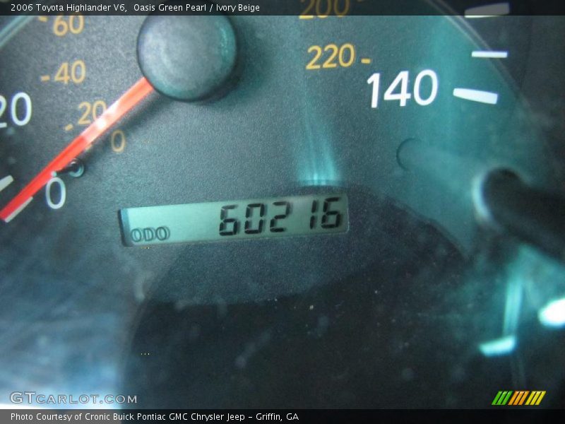 Oasis Green Pearl / Ivory Beige 2006 Toyota Highlander V6
