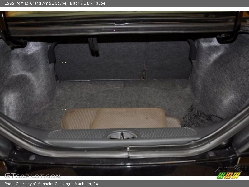 Black / Dark Taupe 1999 Pontiac Grand Am SE Coupe