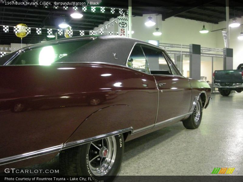 Burgundy/Maroon / Black 1967 Buick Skylark Coupe