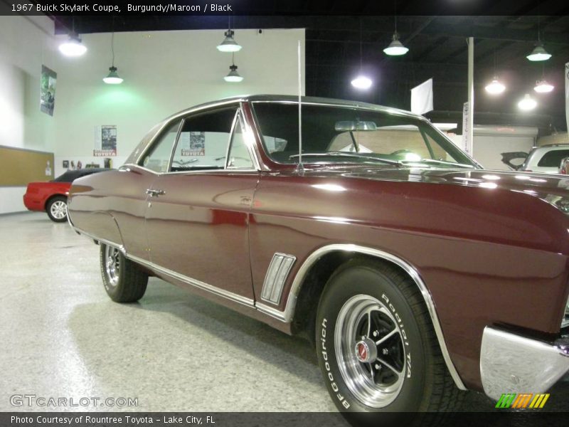 Burgundy/Maroon / Black 1967 Buick Skylark Coupe