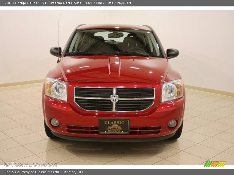 Inferno Red Crystal Pearl / Dark Slate Gray/Red 2008 Dodge Caliber R/T
