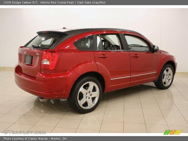 Inferno Red Crystal Pearl / Dark Slate Gray/Red 2008 Dodge Caliber R/T