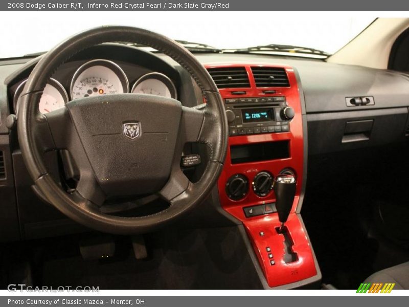 Inferno Red Crystal Pearl / Dark Slate Gray/Red 2008 Dodge Caliber R/T