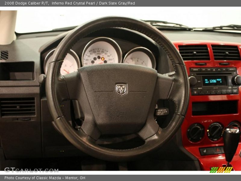 Inferno Red Crystal Pearl / Dark Slate Gray/Red 2008 Dodge Caliber R/T