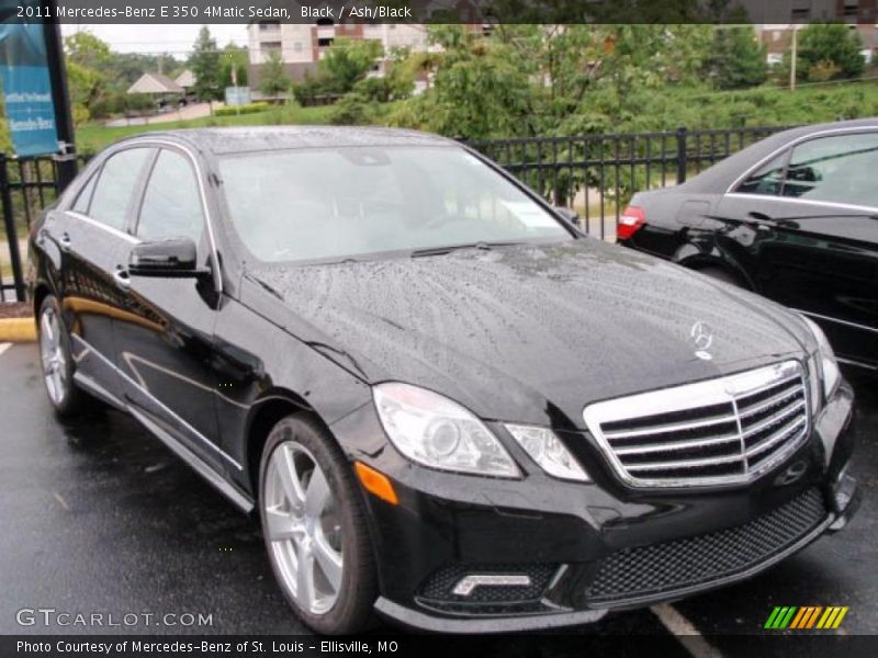 Black / Ash/Black 2011 Mercedes-Benz E 350 4Matic Sedan