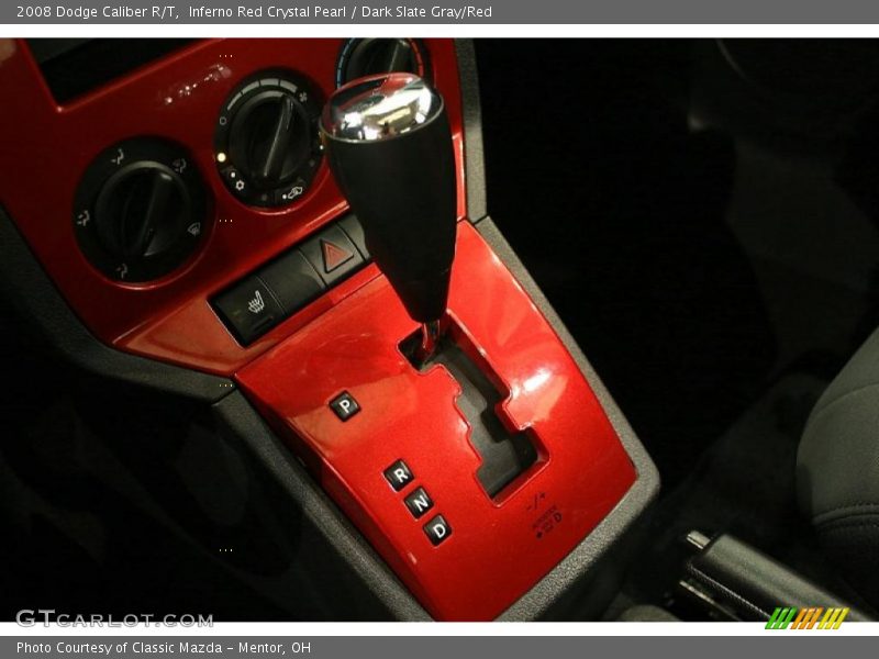 Inferno Red Crystal Pearl / Dark Slate Gray/Red 2008 Dodge Caliber R/T