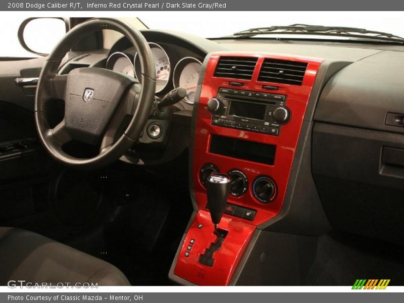 Inferno Red Crystal Pearl / Dark Slate Gray/Red 2008 Dodge Caliber R/T