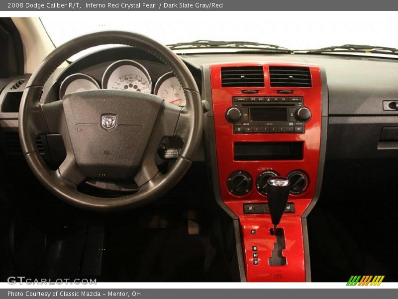 Inferno Red Crystal Pearl / Dark Slate Gray/Red 2008 Dodge Caliber R/T