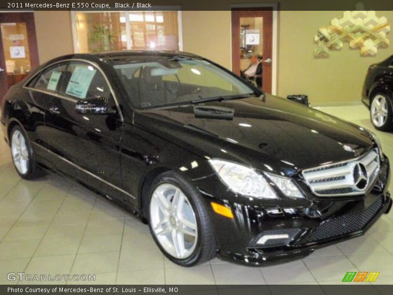 Black / Black 2011 Mercedes-Benz E 550 Coupe