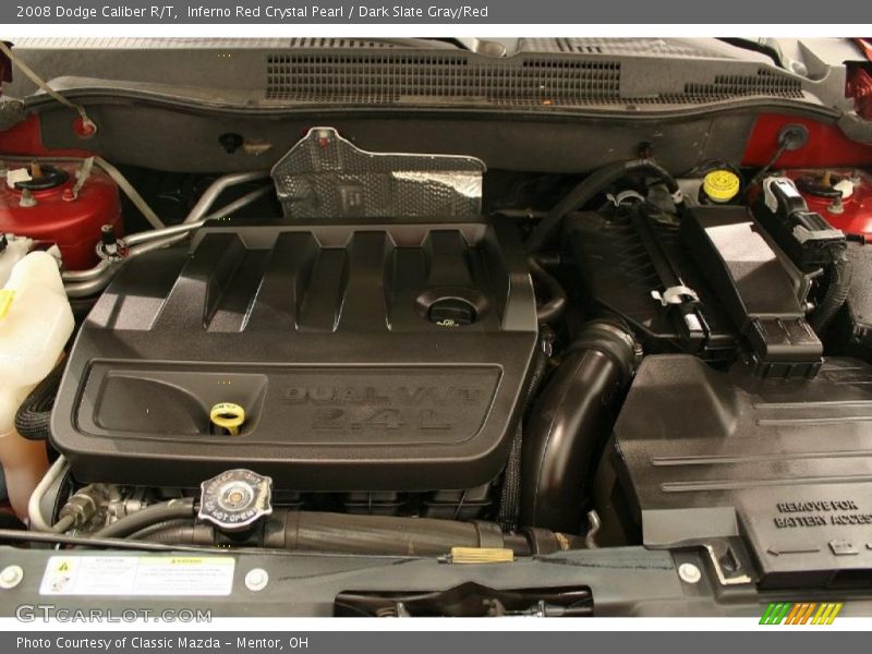 Inferno Red Crystal Pearl / Dark Slate Gray/Red 2008 Dodge Caliber R/T