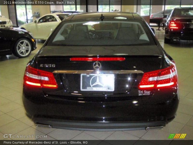 Black / Black 2011 Mercedes-Benz E 550 Coupe