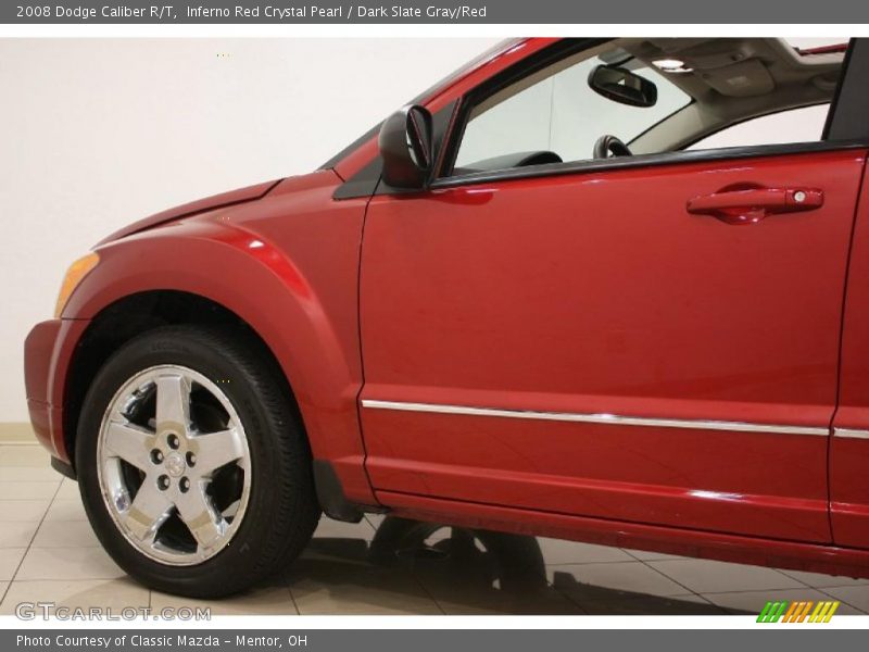 Inferno Red Crystal Pearl / Dark Slate Gray/Red 2008 Dodge Caliber R/T
