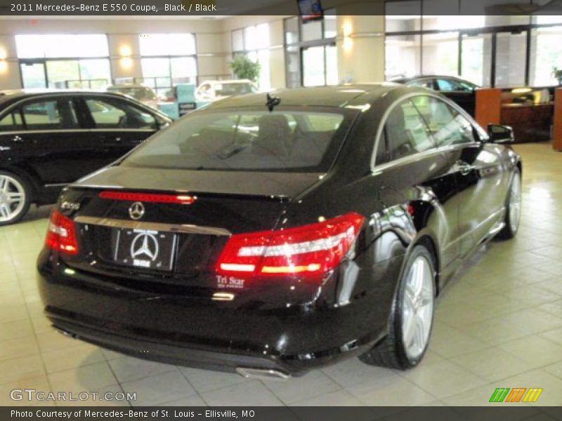 Black / Black 2011 Mercedes-Benz E 550 Coupe