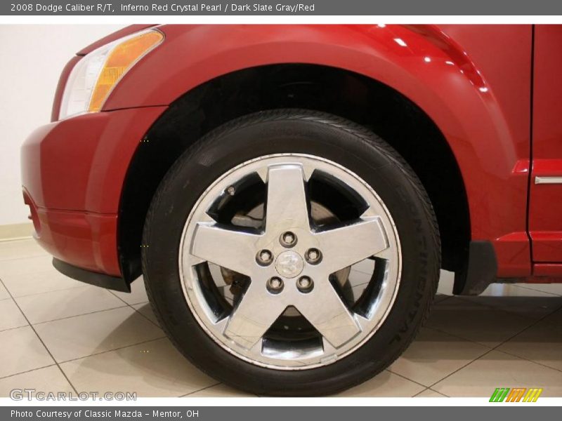 Inferno Red Crystal Pearl / Dark Slate Gray/Red 2008 Dodge Caliber R/T