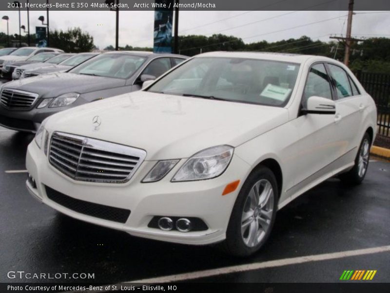 Arctic White / Almond/Mocha 2011 Mercedes-Benz E 350 4Matic Sedan