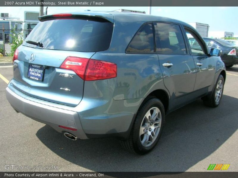 Steel Blue Metallic / Taupe 2007 Acura MDX Technology