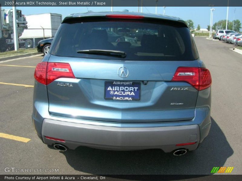 Steel Blue Metallic / Taupe 2007 Acura MDX Technology