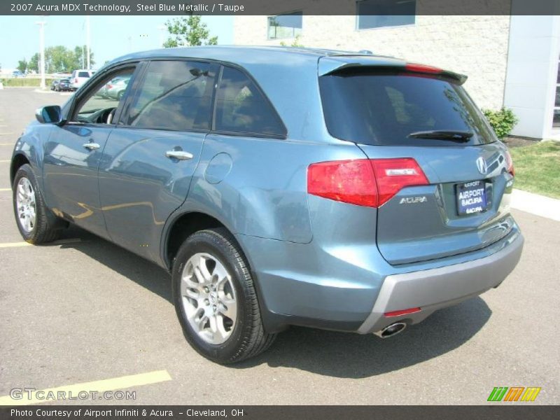 Steel Blue Metallic / Taupe 2007 Acura MDX Technology