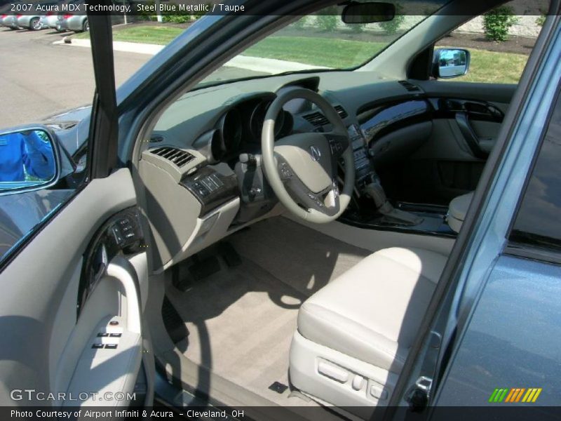 Steel Blue Metallic / Taupe 2007 Acura MDX Technology