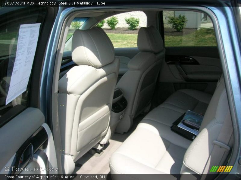 Steel Blue Metallic / Taupe 2007 Acura MDX Technology