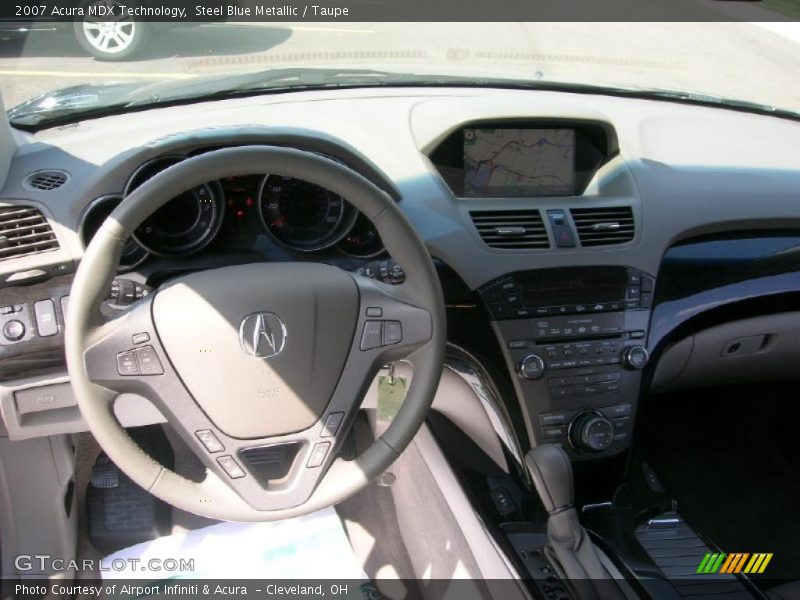 Steel Blue Metallic / Taupe 2007 Acura MDX Technology