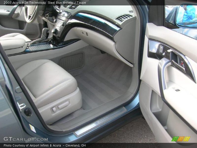 Steel Blue Metallic / Taupe 2007 Acura MDX Technology