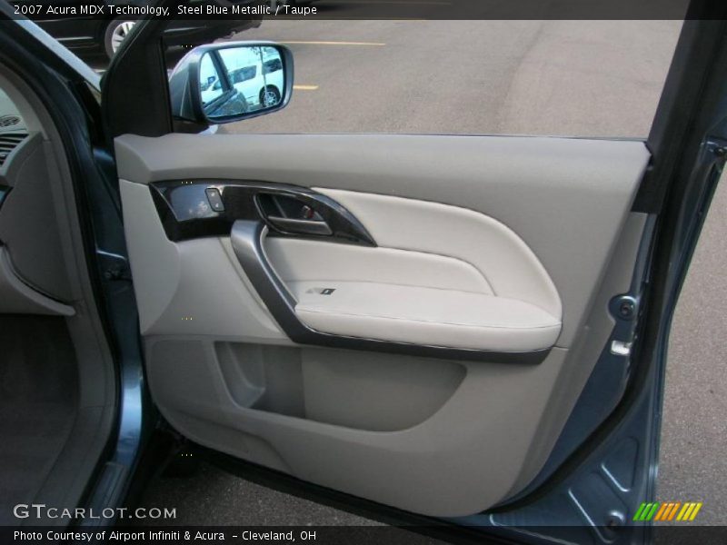 Steel Blue Metallic / Taupe 2007 Acura MDX Technology