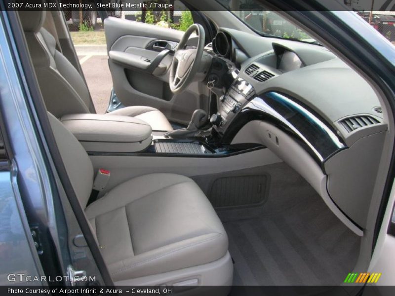 Steel Blue Metallic / Taupe 2007 Acura MDX Technology