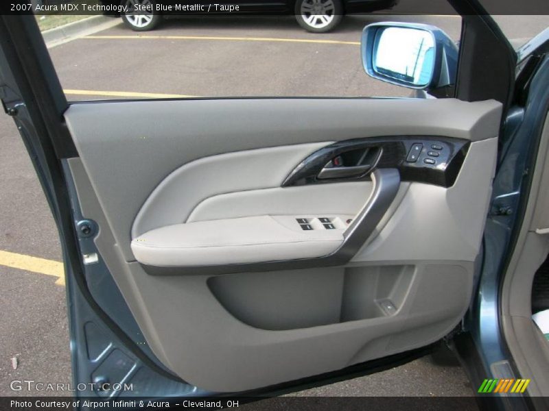 Steel Blue Metallic / Taupe 2007 Acura MDX Technology