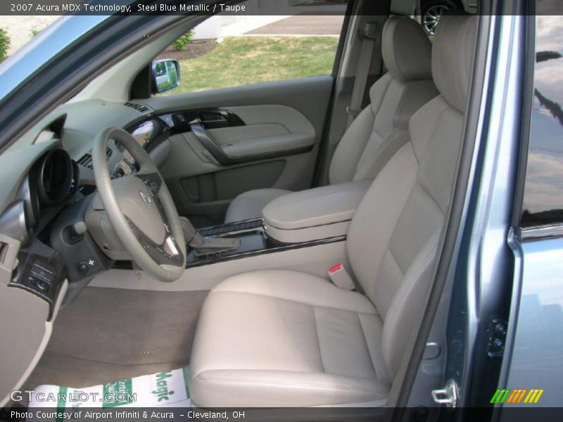 Steel Blue Metallic / Taupe 2007 Acura MDX Technology