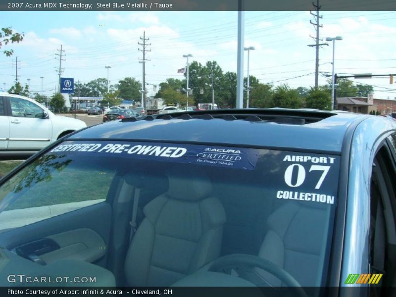 Steel Blue Metallic / Taupe 2007 Acura MDX Technology