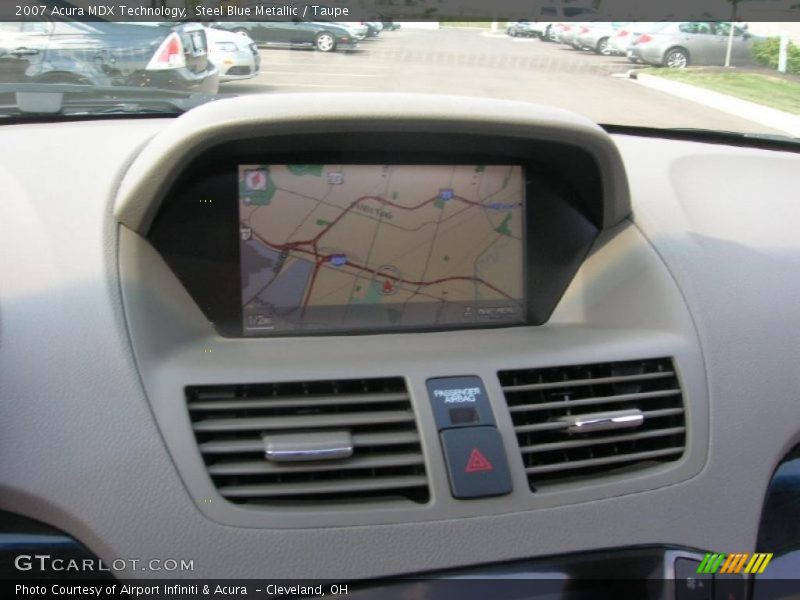 Steel Blue Metallic / Taupe 2007 Acura MDX Technology