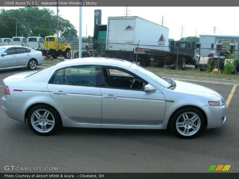 Alabaster Silver Metallic / Ebony 2008 Acura TL 3.2