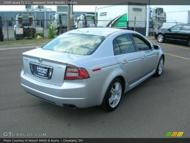 Alabaster Silver Metallic / Ebony 2008 Acura TL 3.2