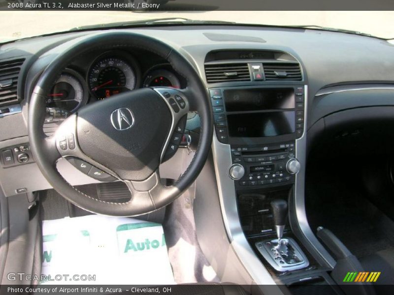 Alabaster Silver Metallic / Ebony 2008 Acura TL 3.2