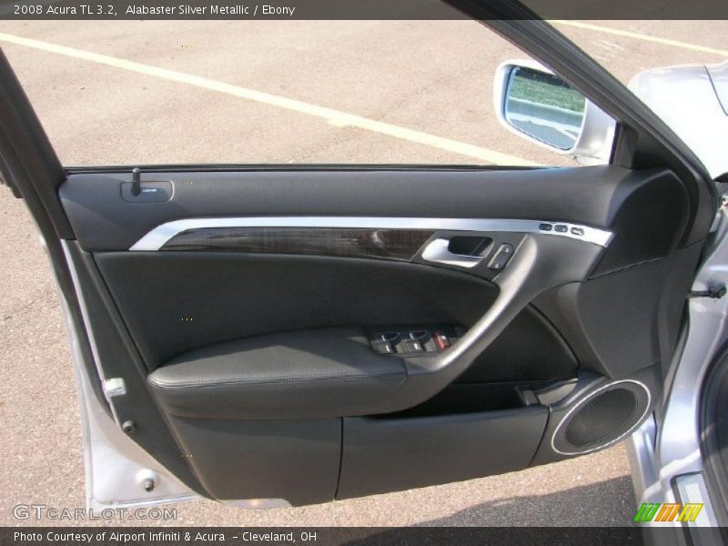 Alabaster Silver Metallic / Ebony 2008 Acura TL 3.2