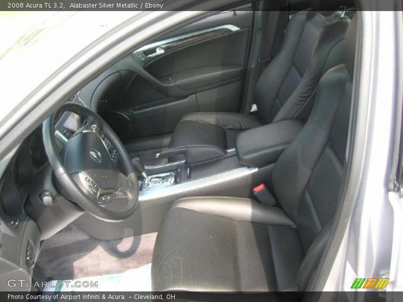 Alabaster Silver Metallic / Ebony 2008 Acura TL 3.2