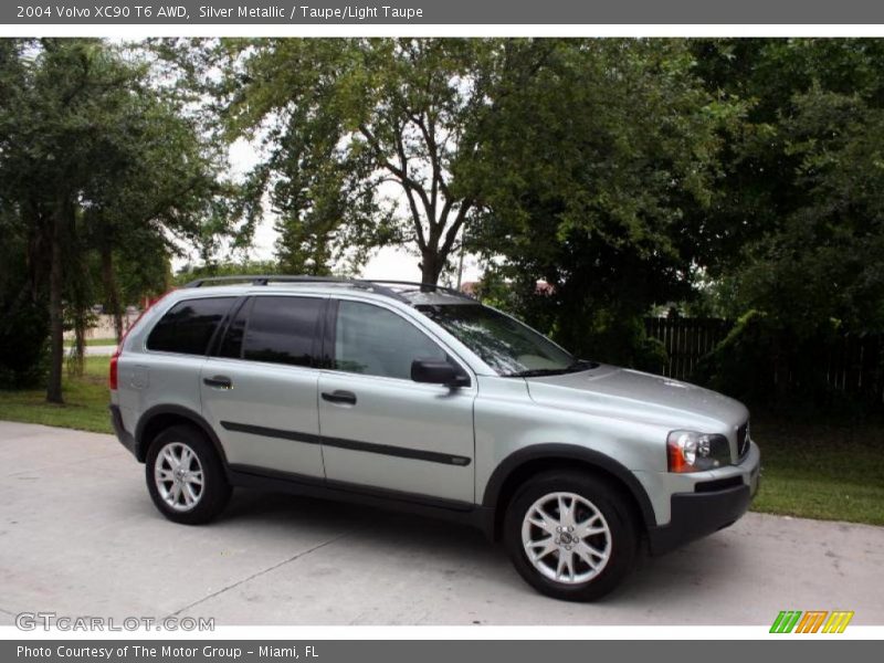 Silver Metallic / Taupe/Light Taupe 2004 Volvo XC90 T6 AWD