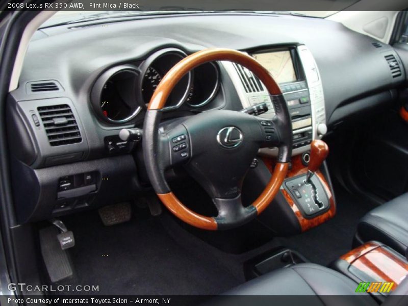Flint Mica / Black 2008 Lexus RX 350 AWD