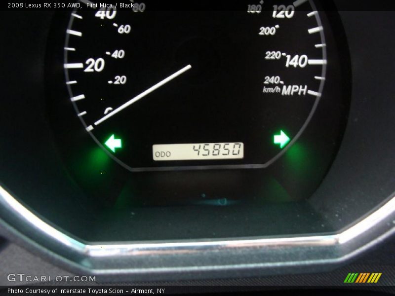 Flint Mica / Black 2008 Lexus RX 350 AWD