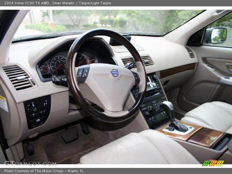 Silver Metallic / Taupe/Light Taupe 2004 Volvo XC90 T6 AWD