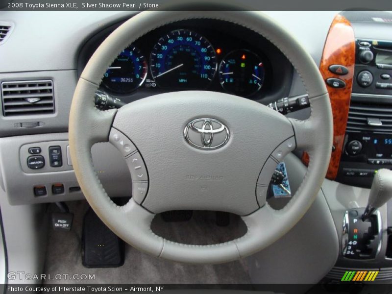 Silver Shadow Pearl / Stone 2008 Toyota Sienna XLE