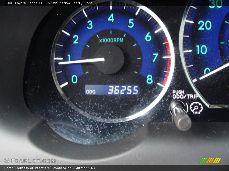 Silver Shadow Pearl / Stone 2008 Toyota Sienna XLE