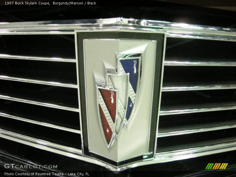 Burgundy/Maroon / Black 1967 Buick Skylark Coupe