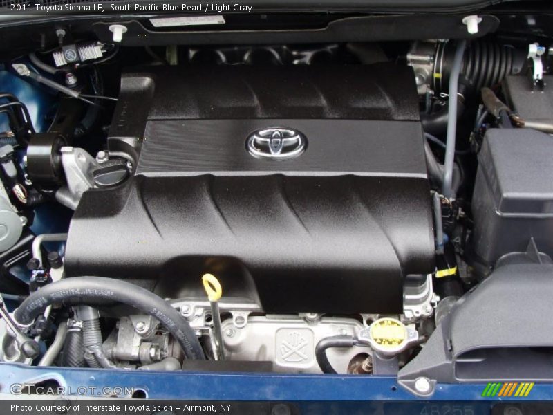 South Pacific Blue Pearl / Light Gray 2011 Toyota Sienna LE