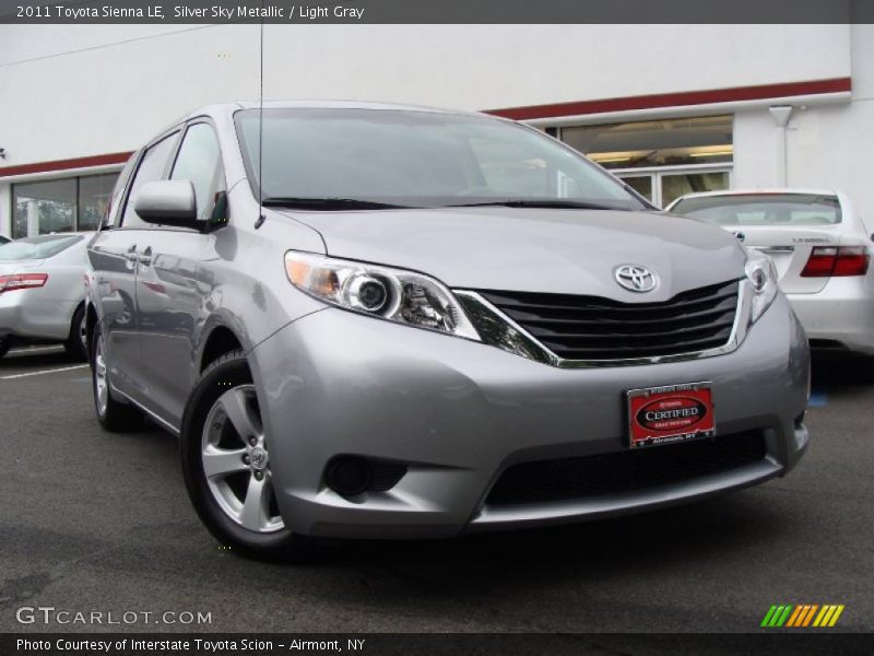 Silver Sky Metallic / Light Gray 2011 Toyota Sienna LE