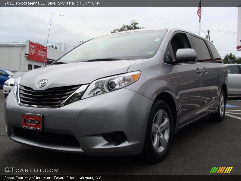 Silver Sky Metallic / Light Gray 2011 Toyota Sienna LE
